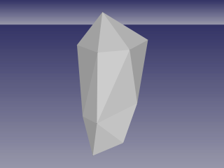Chrysalis shape designed in FreeCAD