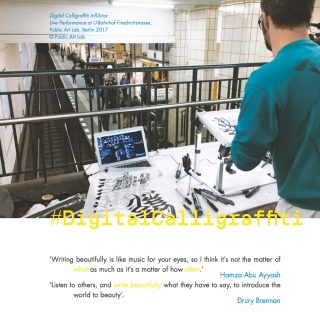 Digital Calligraffiti in Berlin U-Bahn