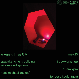 Lux Swarm workshop at Mapping Festival