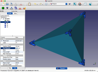 Polycon running inside FreeCAD